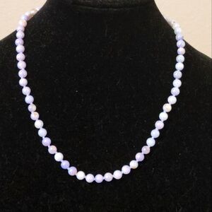 Darling Natural Shell Necklace in Varying Shades of Lavender